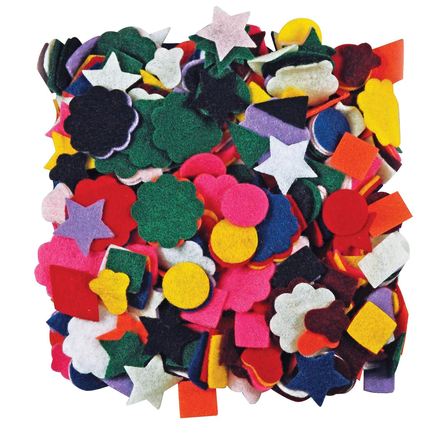 Roylco Pre-Cut Felt Shape, Assorted Colors, Set of 500, Item Number 1526154