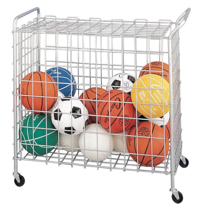 Champion Sports Portable Ball Locker, Steel, 41 x 24 x 36 Inches