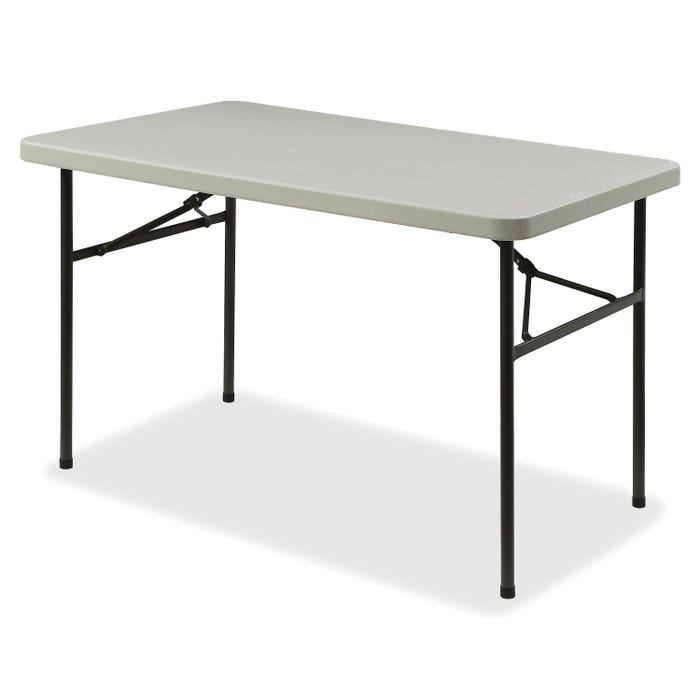 Lorell Rectangular Banquet Table, Gray, 48 x 30 x 29 inches