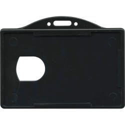 Advantus Card Holders, f/IDs, 3-3/8 x 2-1/8 Inches, Horiz, Pack of 25, Black