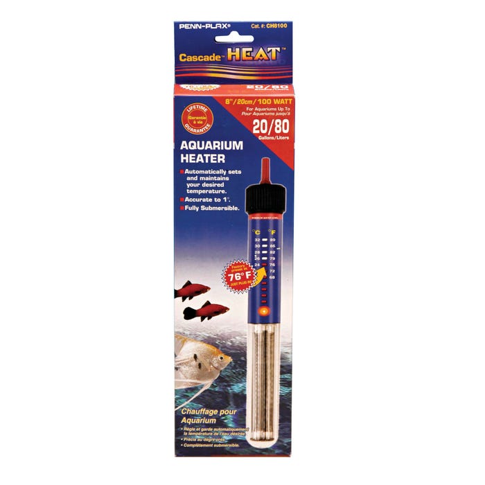 Penn-Plax Cascade Submersible Aquarium Heater - For 20 Gallon Aquaria