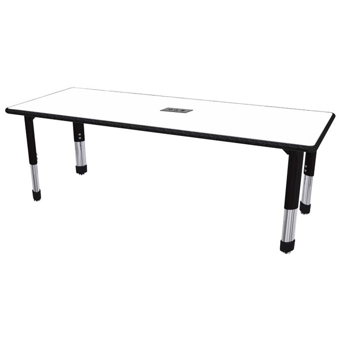 Classroom Select Activity Table with Power, Adjustable Height, Rectangle, 30 x 60 Inches