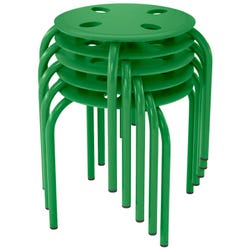 Classroom Select Prima Stool, 12-Inch Seat Height, Green, Set of 5 2027840