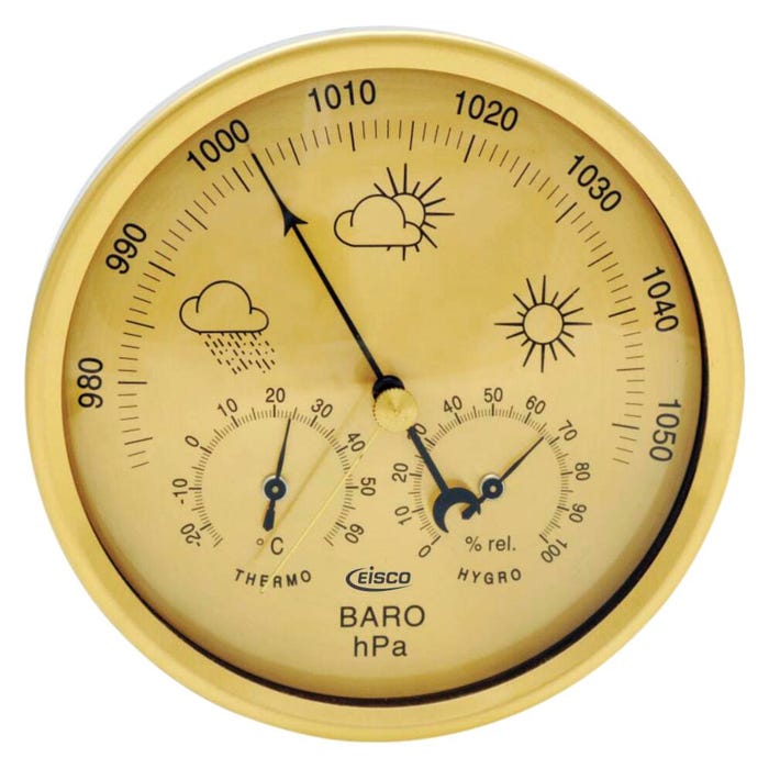 Eisco Labs 3 in 1 Weather Station, Approximately 5-1/10 Inch Diameter
