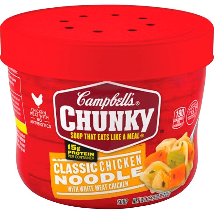 Campbell's Chunky Classic Chicken Noodle Soup, 15.25 Ounces, Case of 8
