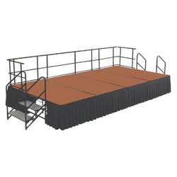 NPS Hardboard Stage Group, 192 x 96 x 24 Inches, Hardboard, Item Number 2009311