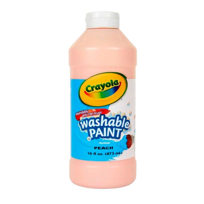 Crayola Washable Paint, 1 Pint Bottle, Peach