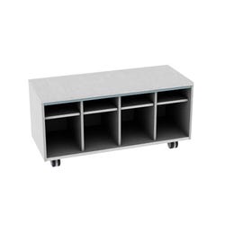 Fleetwood Designer 2.0 Cabinet, Eight Cubbies, No Door, Magnetic Pegboard Back 4001657