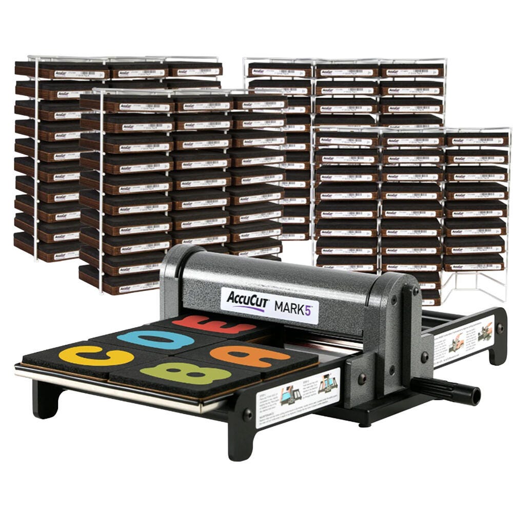 Image for AccuCut Original Mark 5 Super Starter Set, Jellybean Alphabet, Set of 94 from School Specialty