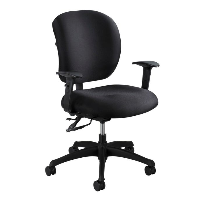 Safco Alday Intensive Task Chair, 26 x 26 x 38 Inches, Black