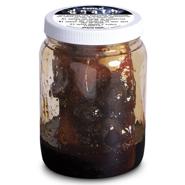 Image for Cause of Death - Secondhand Smoke Display - 5 in. x 7 in. from School Specialty