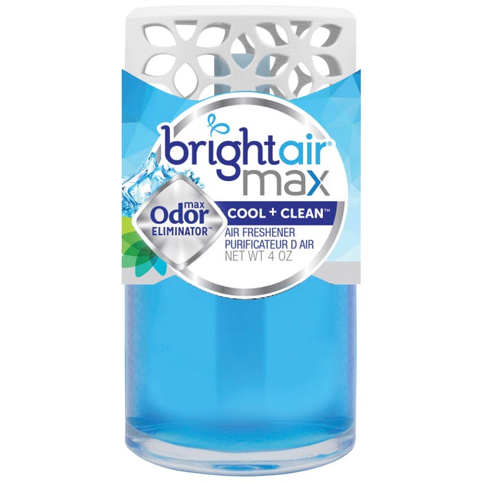 Bright Air Max Odor Eliminator, 4 Ounces, Cool & Clean Scent
