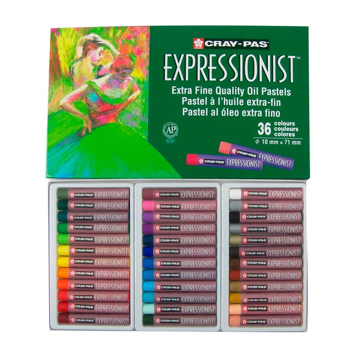 Sakura Cray-Pas Expressionist Oil Pastels, Assorted Colors, Set of 36