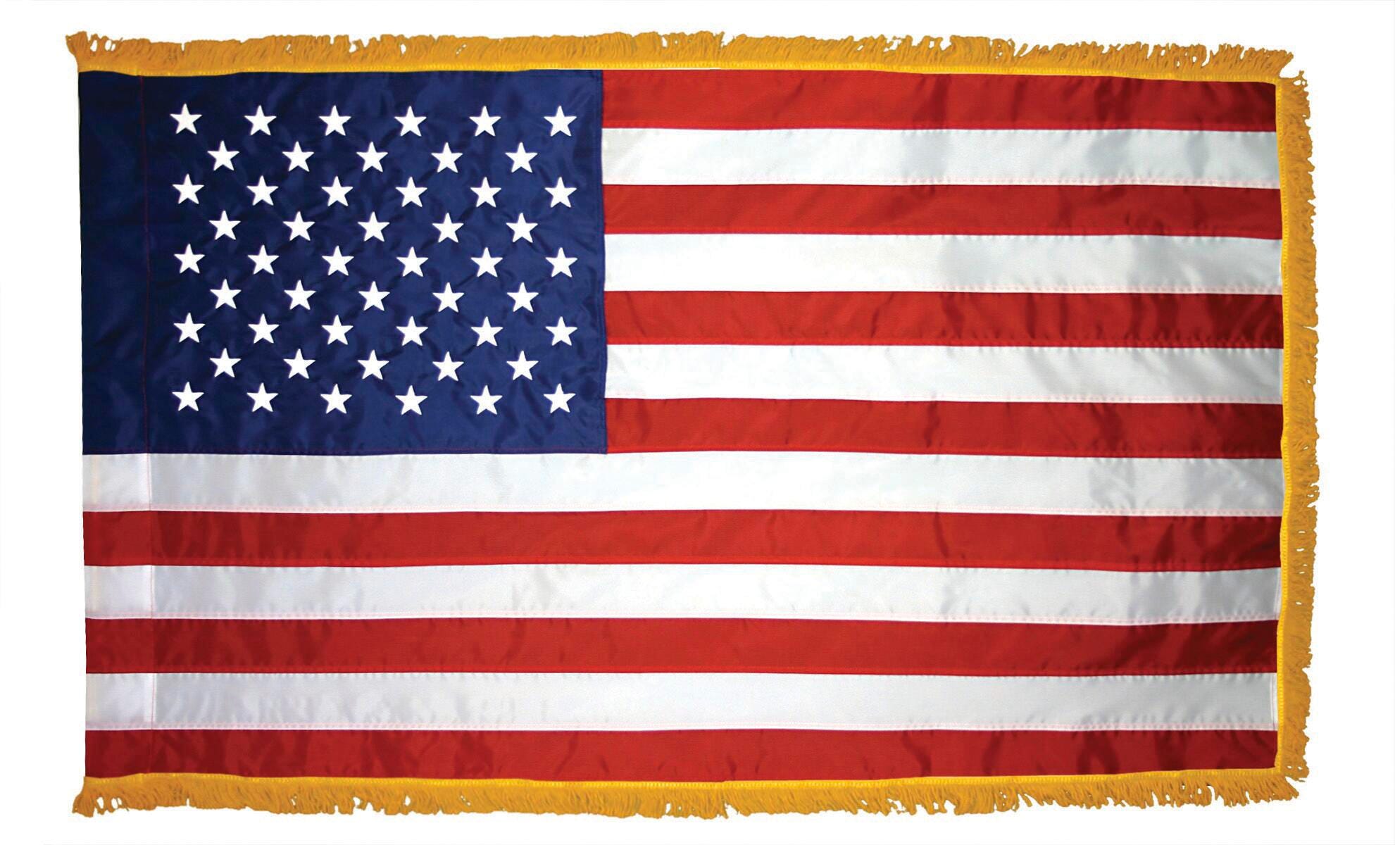 Image for Annin United States Flag, Fringed, Nylon, Indoor, 4 x 6 Feet from School Specialty