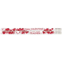Image for Musgrave Pencil Co. Happy Valentine's Day From Your Teacher Pencils, Pack of 12 from School Specialty