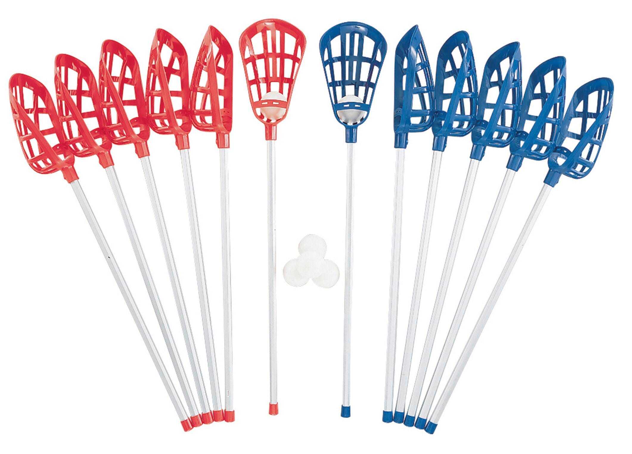 Champion Sports Soft Lacrosse Set, 12 to 40 Inch Sticks, 6 Balls 1568551