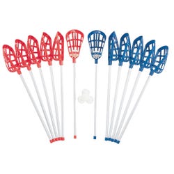 Champion Sports Soft Lacrosse Set, 12 to 40 Inch Sticks, 6 Balls 1568551