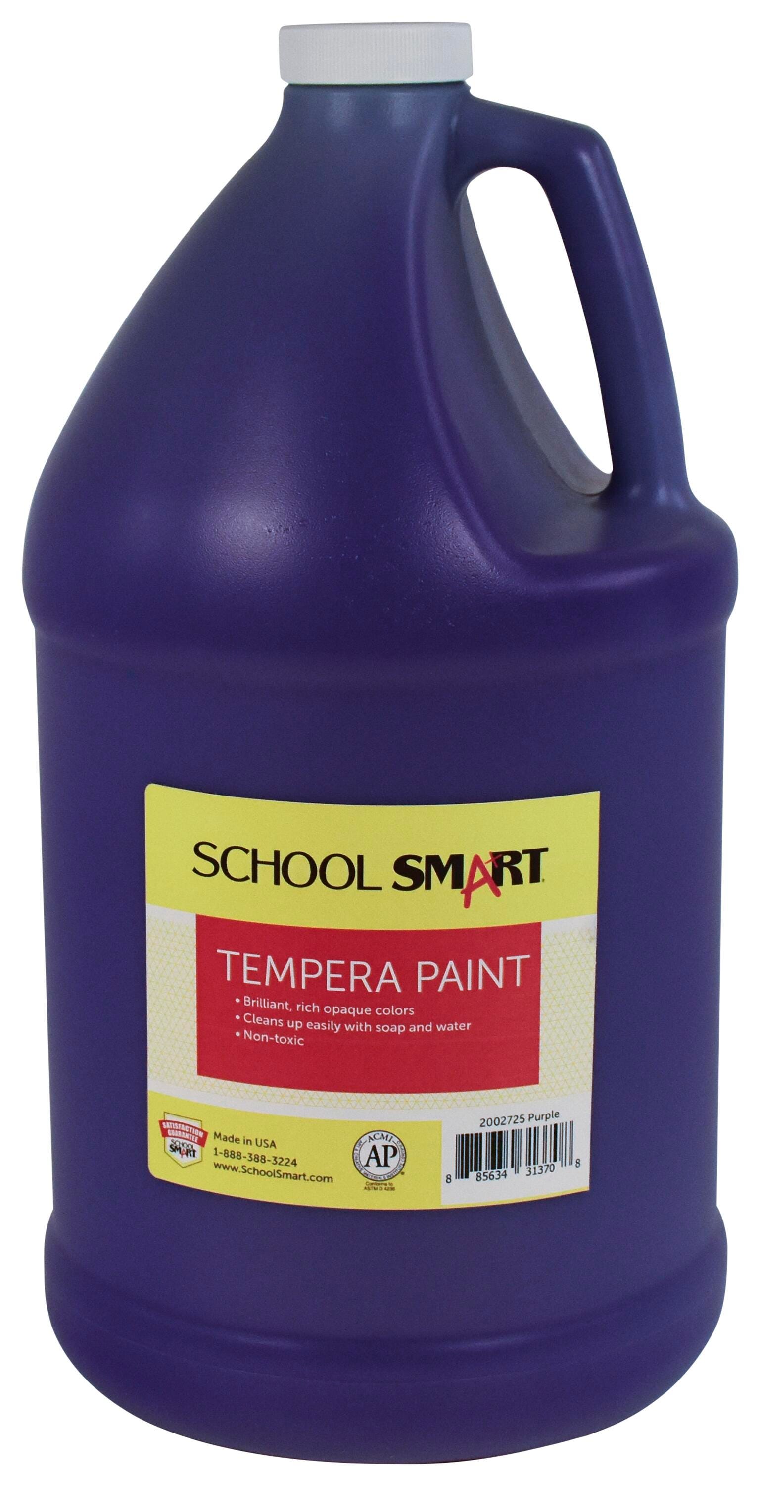School Smart Tempera Paint, Purple, 1 Gallon Bottle Item Number 2002725
