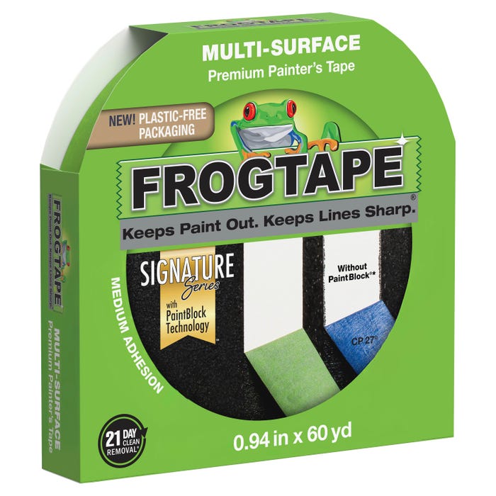 FrogTape Multi-Surface Painter's Tape, 0.94 Inches x 60 Yards, Green