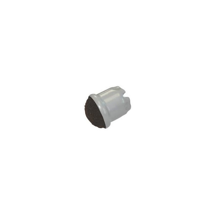 Expanded Technologies Slip-On Floor Saver, Grey Sleeve, 1-1/2 W x 1-1/2 D in, Box of 1000
