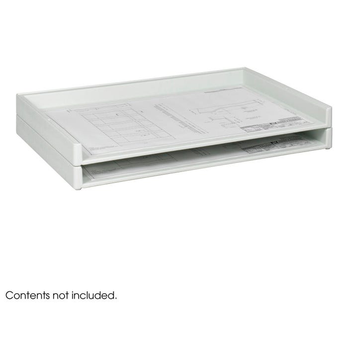 Safco Small Giant Stacking Tray, 39 x 26 x 3 Inches, Set of 2