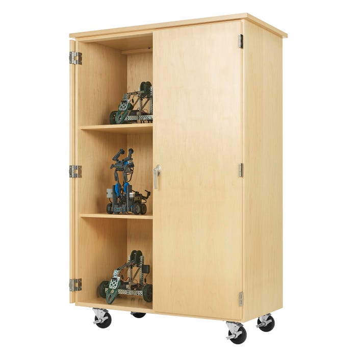 Diversified Spaces Robotics Cabinet, 44 x 24 x 68 Inches, Maple