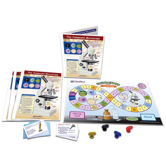 NewPath Learning The Compound Microscope Learning Center Game, Grades 6 to 10