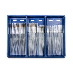 Royal Brush Clear Choice Synthetic Natural Bristle Paint Brush, Set of 60