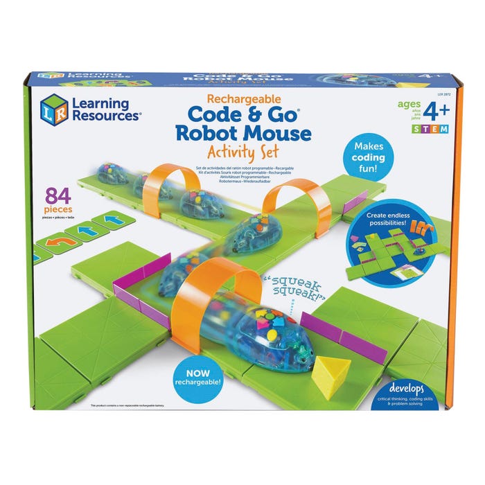 Learning Resources Code & Go Mouse Set. Rechargeable