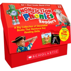 Scholastic Nonfiction Phonics Readers: SET 1 Short Vowels, Blends & More 2132723