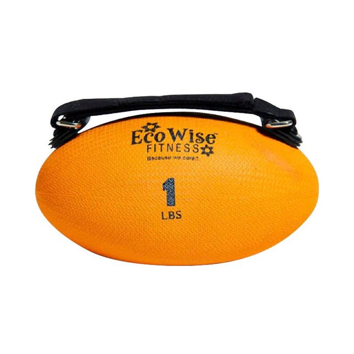 EcoWise Slim Weight Ball, 1 Pound, Tangerine