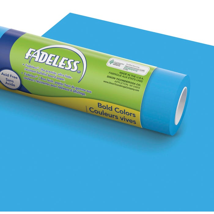 Fadeless Paper Roll, Brite Blue, 24 Inches x 60 Feet