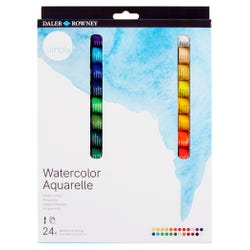 Daler-Rowney Simply Watercolor Tube Set, 0.4 Ounce, Set of 24, Item Number 2020180