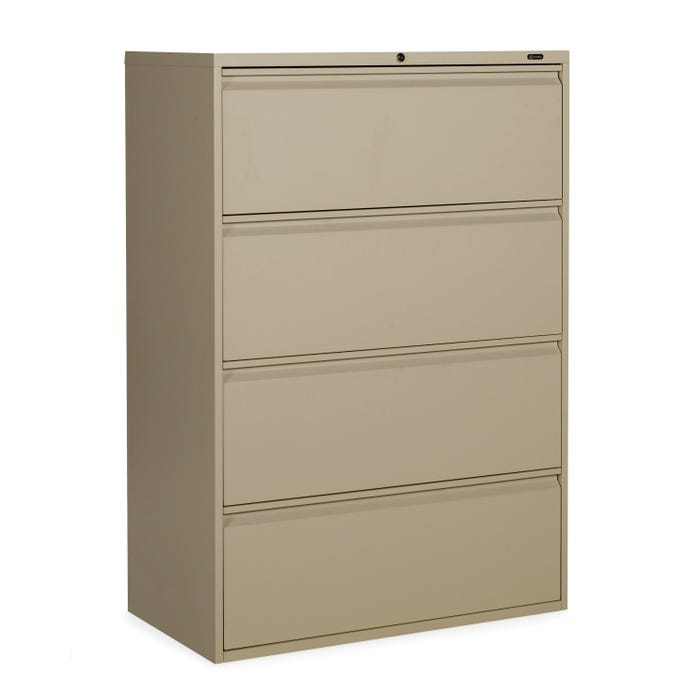 Global Industries 1900 Series 4-Drawer Lateral File Cabinet, 36 x 19-1/4 x 51-7/8 Inches