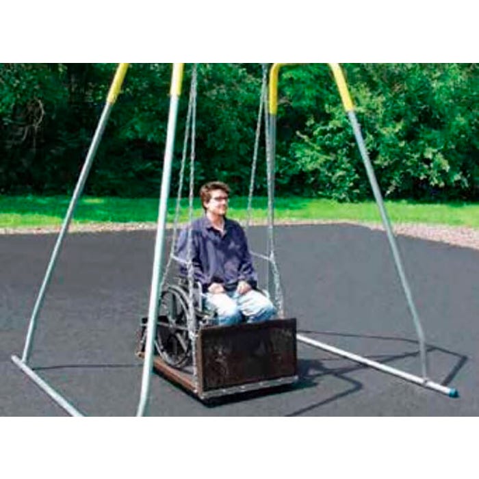 Sportsplay Equipment Wheelchair Swing Platform and Galvanized Steel Chain for 8 Foot High Swing
