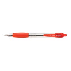 School Smart Retractable Ballpoint Pen, Fade Resistant, Medium Tip, Red, Pack of 12 1400763
