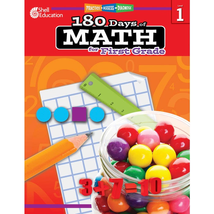 Shell Education 180 Days of Math for First Grade