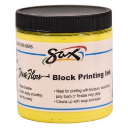 Sax Water Soluble Block Printing Ink, 8 Ounce Jar, Primary Yellow 461915