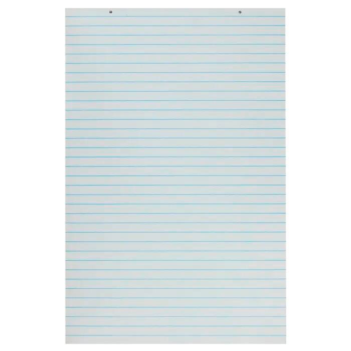 School Smart Primary Chart Paper, 1 Inch Ruled, 24 x 32 Inches, White, 70 Sheets