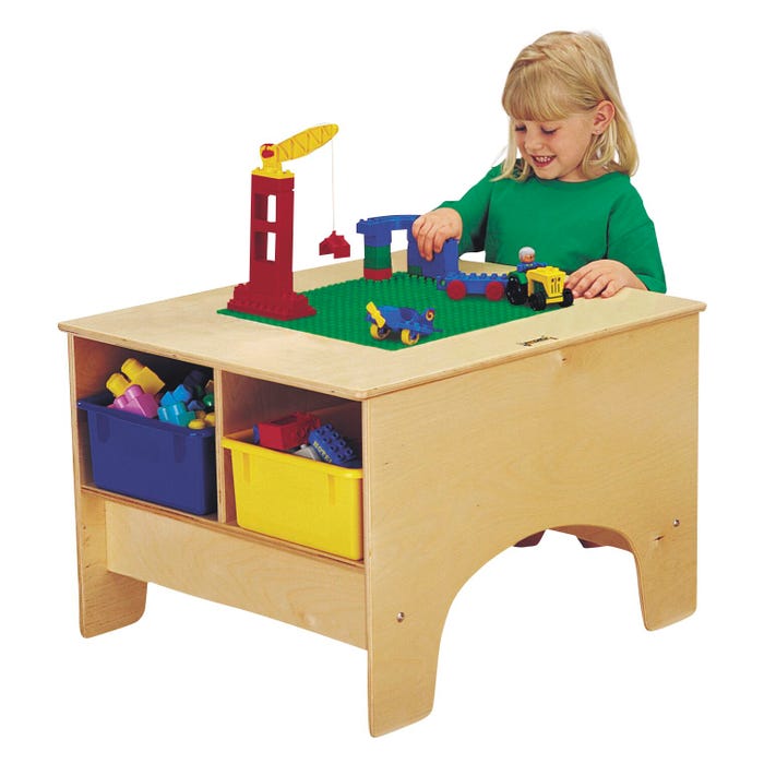 Jonti-Craft Duplo KYDZ Building Table with Color Tubs, 28 x 25 x 19 Inches