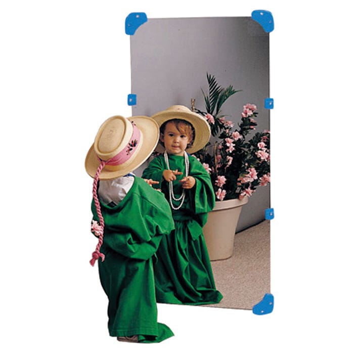 Children's Factory Shatter Resistant Dramatic Play Mirror, 48 x 24 Inches