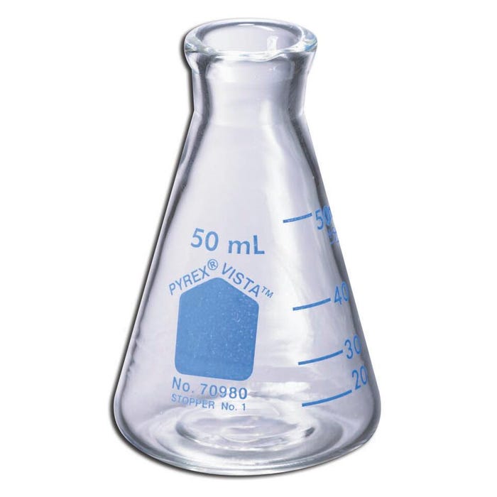 Pyrex Vista Narrow Mouth Erlenmeyer Flask, 1L, Pack of 6