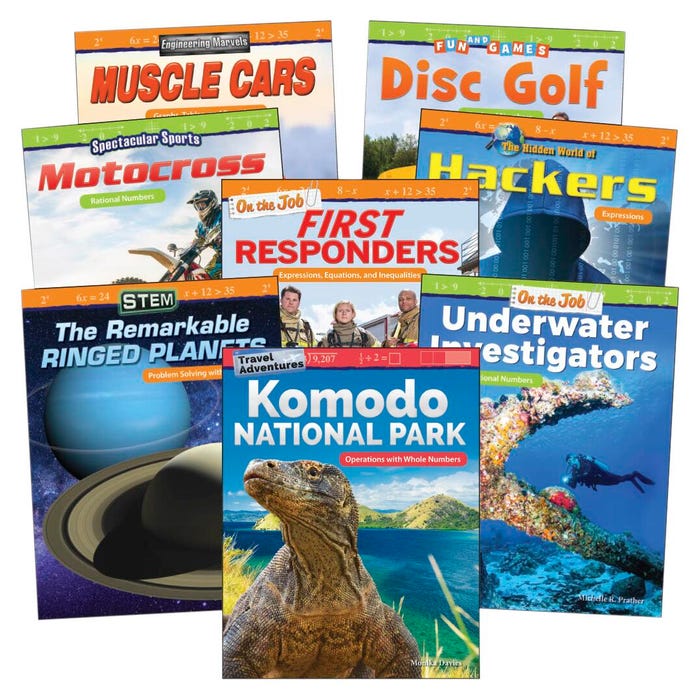 Teacher Created Materials Operations & Algebraic Reasoning: Grade 6, Set of 8