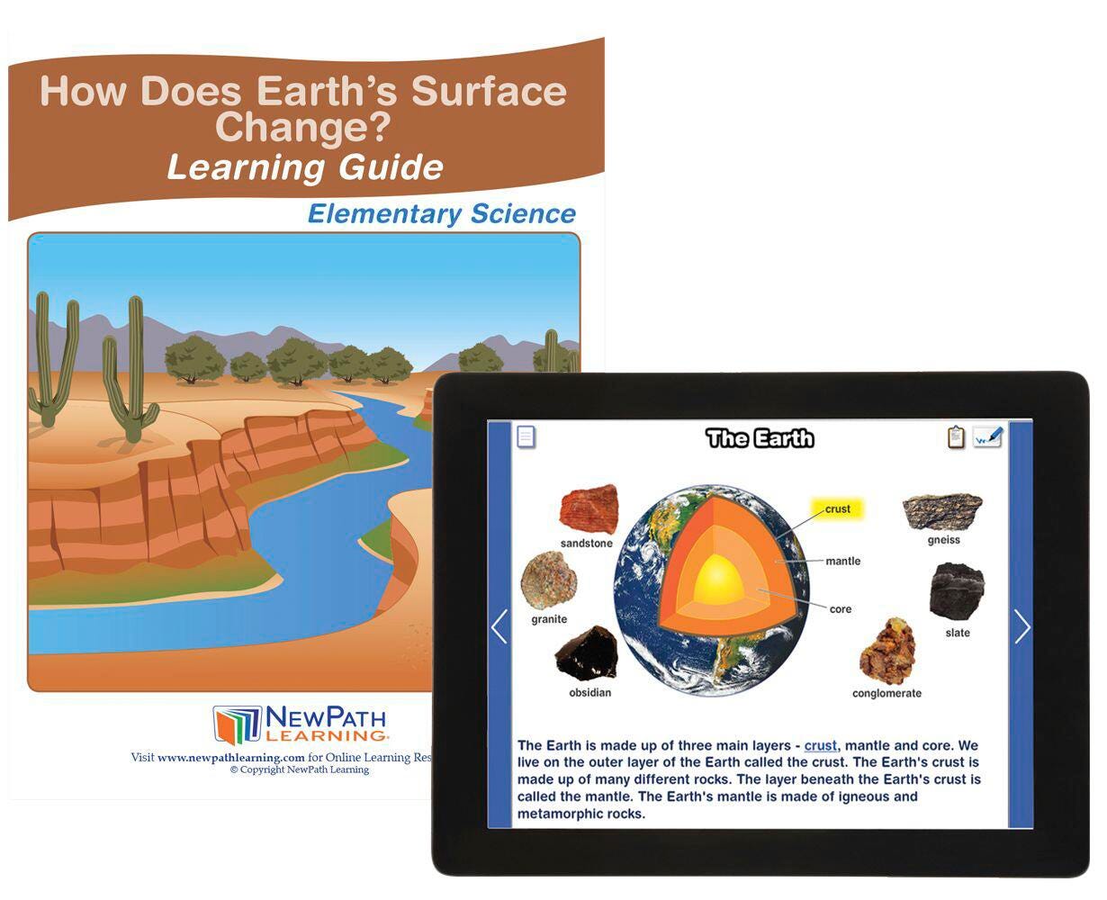 Newpath Learning How Does the Earth’s Surface Change? Student Learning with Online Lesson, Item Number 2087503