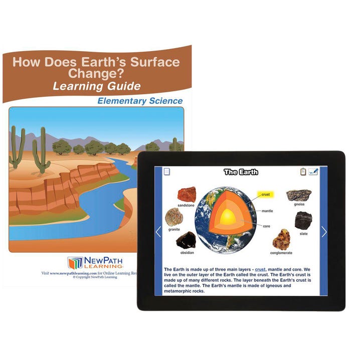 NewPath Learning How Does the Earth’s Surface Change? Student Learning with Online Lesson