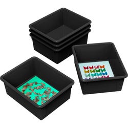 School Smart Storage Tray Black