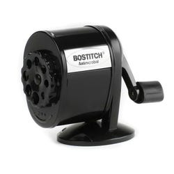 Bostitch Antimicrobial Manual Pencil Sharpener, Black/Chrome, Item Number 081859