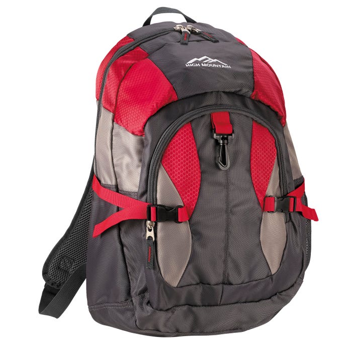 High Mountain Deluxe Backpack, Red - Main Image