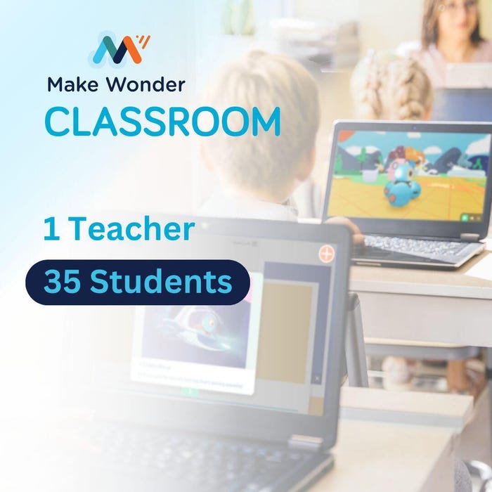 Wonder Workshop Make Wonder STEM Classroom, 3 Year Subscription