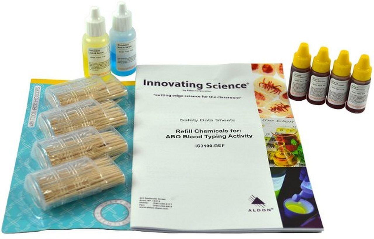 Innovating Science ABO Blood Typing Lab Refill Kit